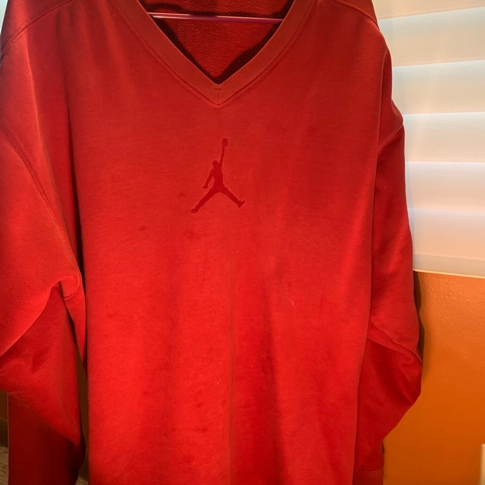 Vintage Air Jordan sweater Faded Red